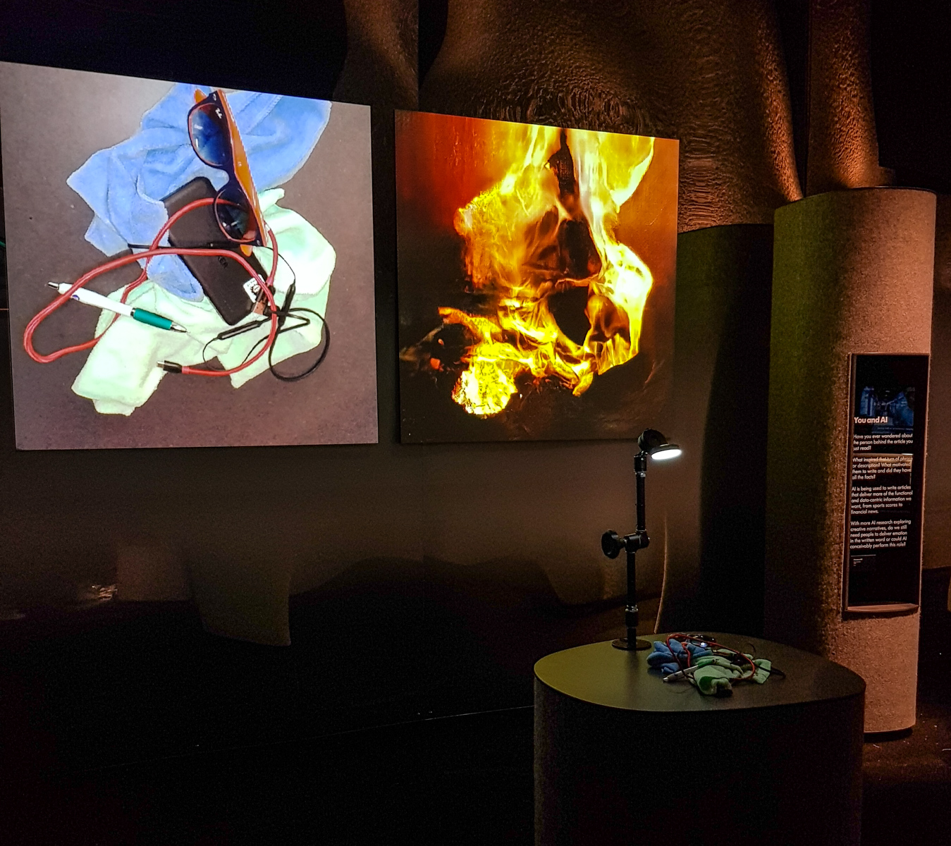Learning to See, Installation view at "AI: More than Human", The Barbican, London, UK, 2019\label{fig1}